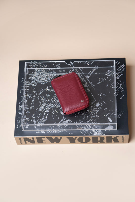 Carteira Cinqueterre Vermelho Óxido / Azul Profundo