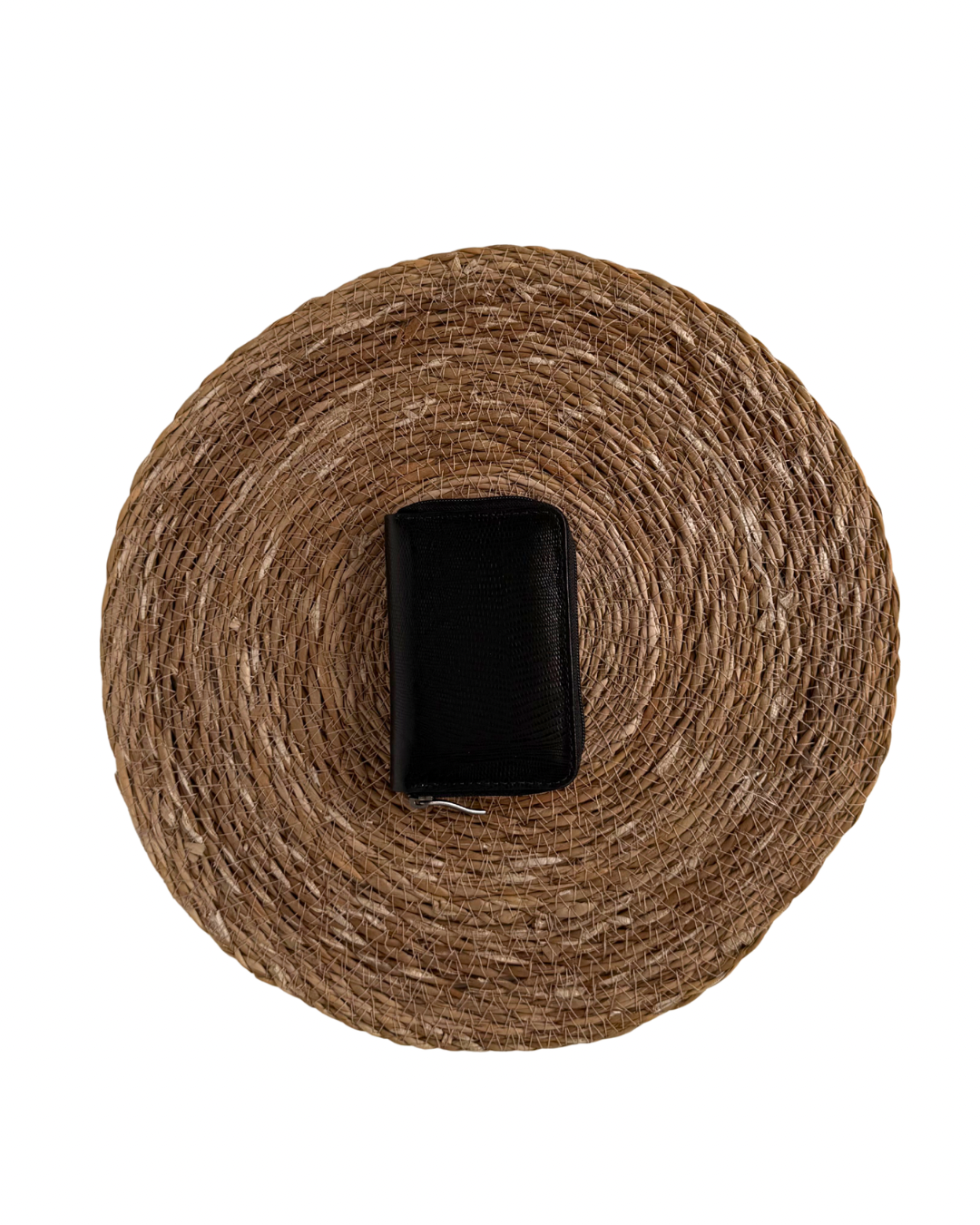 Carteira Cinqueterre Lezard Preto / Off White