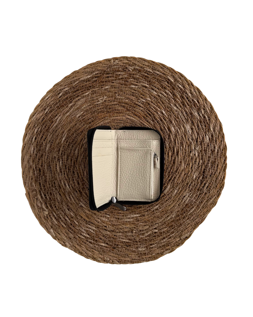 Carteira Cinqueterre Lezard Preto / Off White