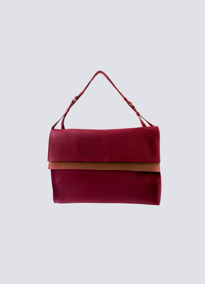 Bolsa Carmela Vermelho / Castanho